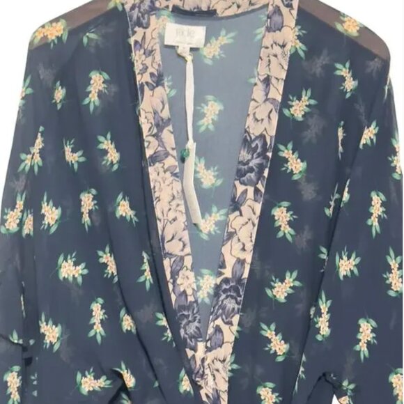 NWTs Johnny Was Jade Ezra Mixed Floral Wrap Top Kimono (L) Large - Picture 3 of 8